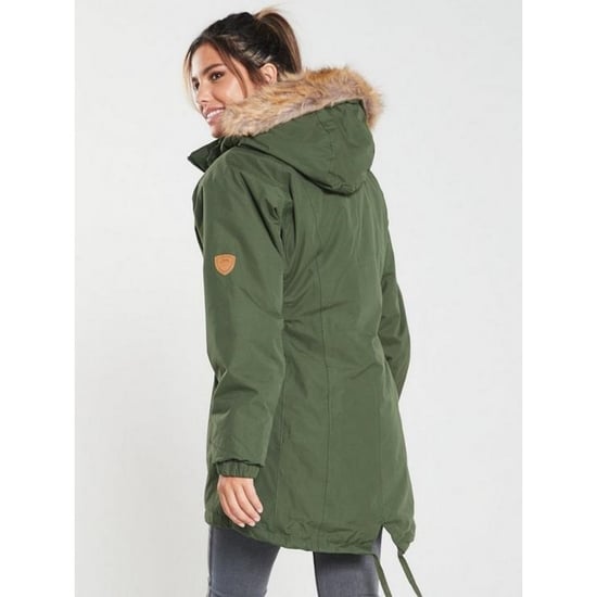 Trespass Womens/Ladies Celebrity Insulated Longer Length Parka Jacket - Image 2