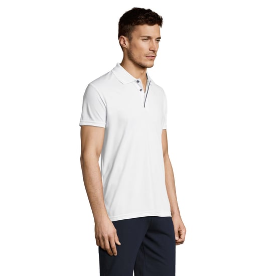 SOLS Mens Performer Sports Polo Shirt (White) - Image 3