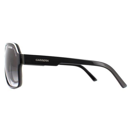 Carrera Aviator Unisex Black and White Grey Gradient Sunglasses