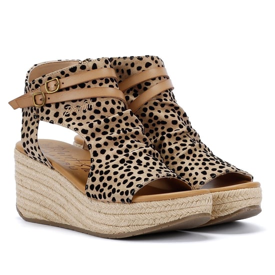 Sandalias de cuña marrones para mujer Blowfish Malibu - Lacey C Rope - Image 1