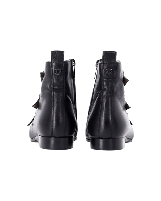 Jimmy Choo Marlin Snake Print Ankle Boots in Black Leather - Image 4