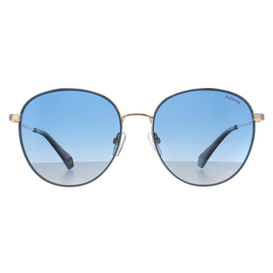 Polaroid Redonda Unisex Oro Azul Azul Gradiente Polarizada PLD 6215/S/X - Image 1