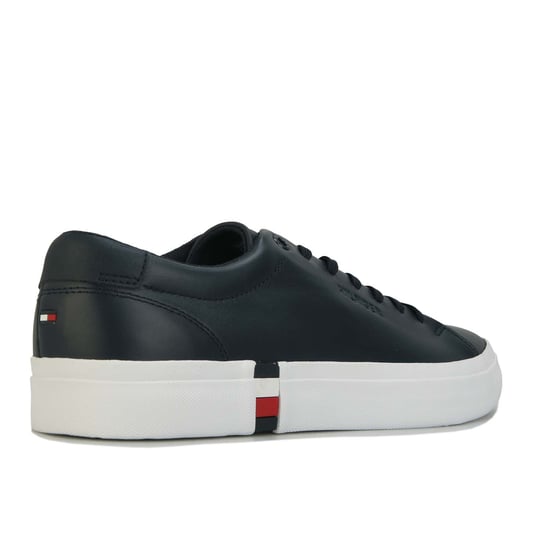 Zapatillas de cuero modernas Vulc para hombre Tommy Hilfiger en navy - Image 3