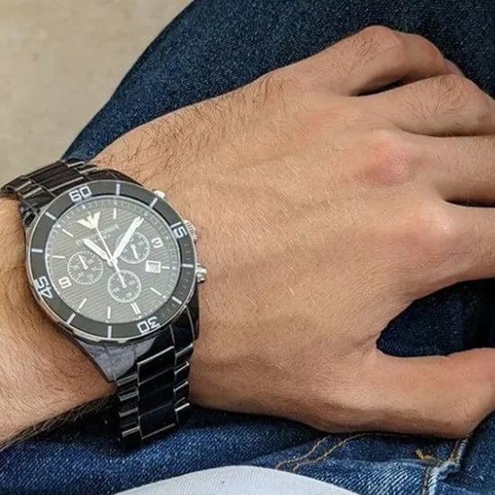 Emporio Armani AR1421 Men's Leo Ceramica Watch - Image 4