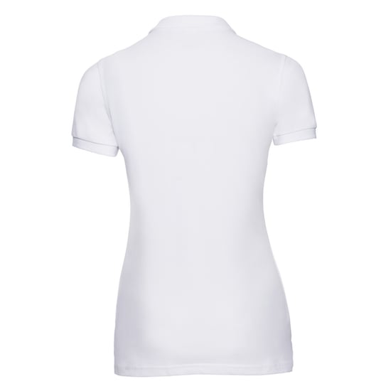 Russell Womens/Ladies Stretch Slim Polo Shirt (White) - Image 2