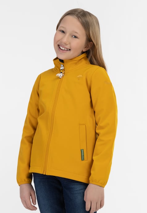 Schmuddelwedda softshell jacket Girls mustard - Image 3