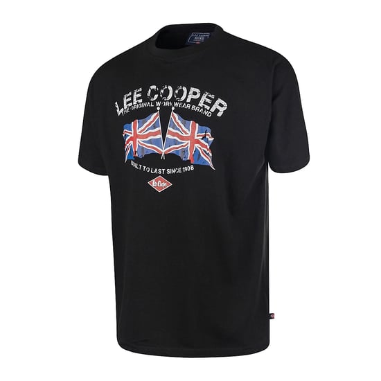 Lee Cooper Mens Logo Cotton T-Shirt (Black) - Image 1