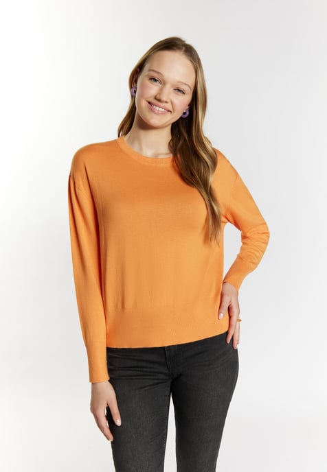 Mymo Knitted pullover women orange - Image 3