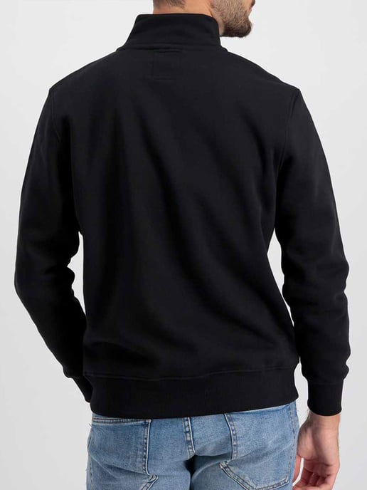 Suéter de media cremallera Alpha Industries SL Negro - Image 2