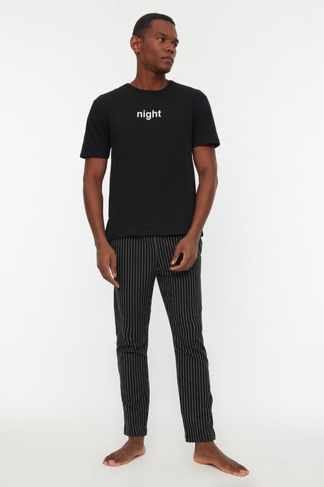 Trendyol Men's Crew neck Pajama Set - Image 1