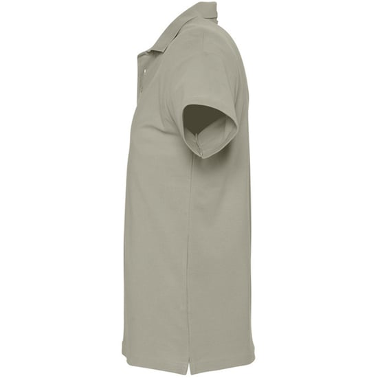 SOLS Mens Spring II Short Sleeve Heavyweight Polo Shirt (Khaki) - Image 3