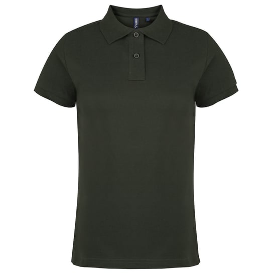 Asquith & Fox Womens/Ladies Plain Short Sleeve Polo Shirt (Bottle) - Image 1