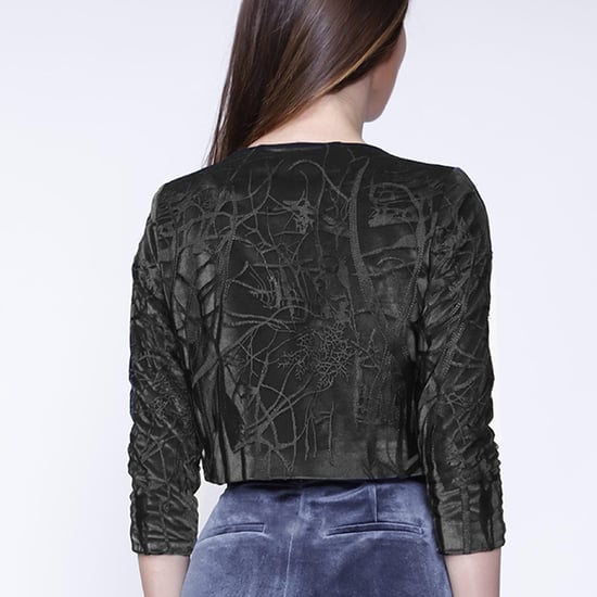 Short lace and velvet jacket - Image 2