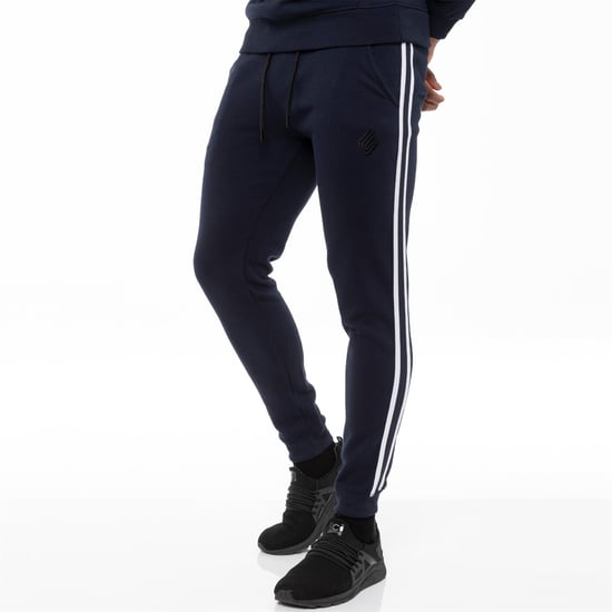 Pantalones de chándal azul marino para hombre Enzo Designer Menswear - Image 3