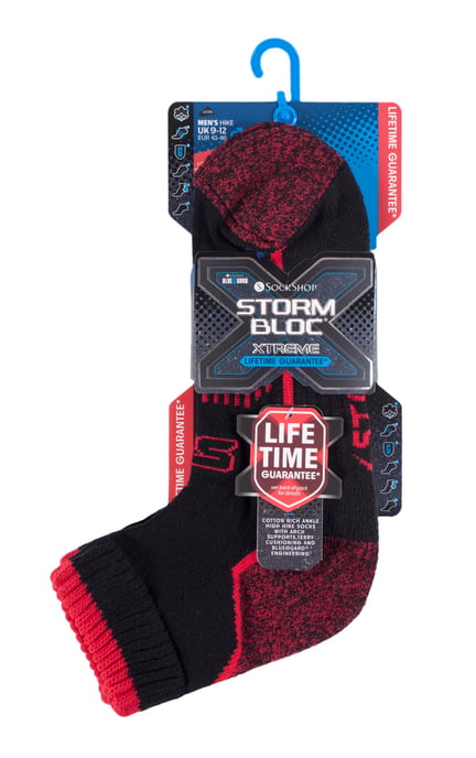 Calcetines de trekking Storm Bloc de algodón para hombre, altos y tobilleros - Image 2