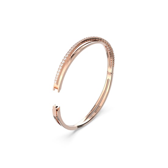 Swarovski 'Twist' Women's Gold Plated Metal Bracelet - Rose 5620552 - Image 2