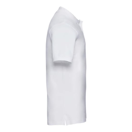 Russell Mens Classic Cotton Pique Polo Shirt (White) - Image 3