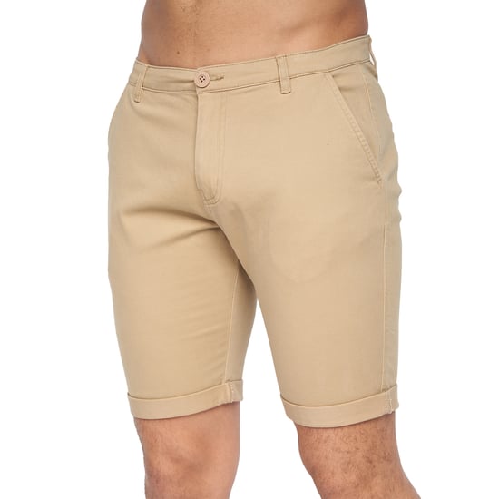 Crosshatch Mens Sinwood Chino Shorts (Sand) - Image 4