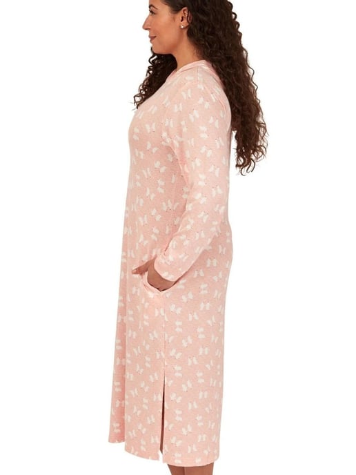 Penguin Print Hooded Lounge Dress