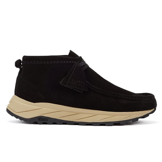 Clarks Originals Wallabee Eden Suede Men's Black Lace-Up Shoes - Image 5