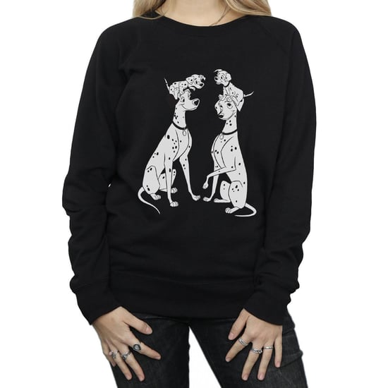 Disney Womens/Ladies 101 Dalmatians Family Sweatshirt (Black)