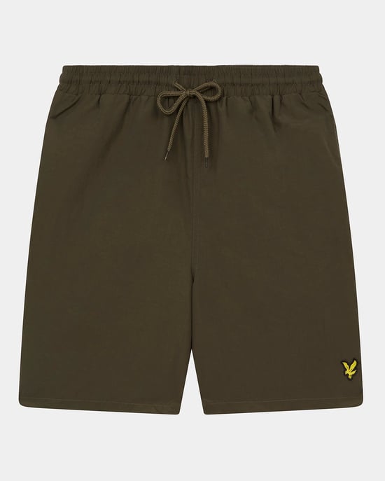Lyle & Scott Plain Swim Shorts in Olive - Image 5