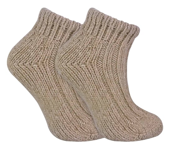 Sock Snob - Calcetines tobilleros de lana de corte bajo y canalé grueso para mujer - Image 1