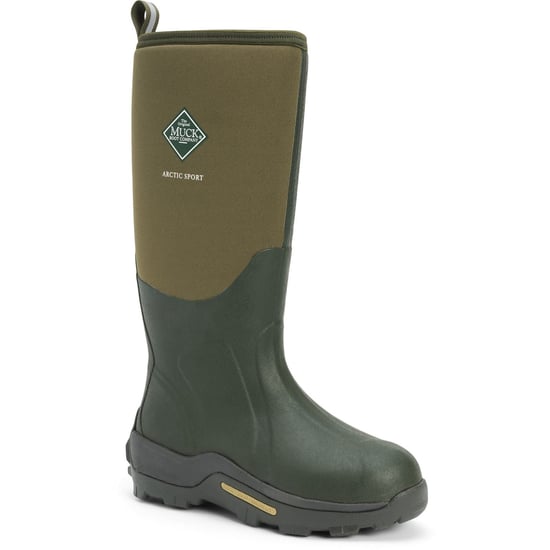 Muck Boots Arctic Sport Rubber Moss Wellington Boots - Image 1