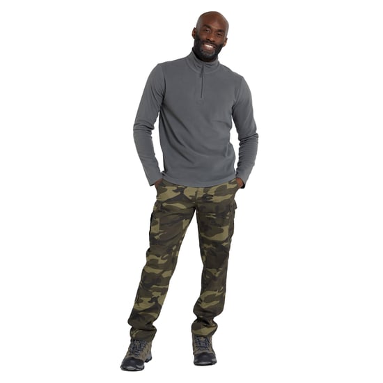 Mountain Warehouse Mens Camber II Half Zip Fleece Top (Grey) - Image 3