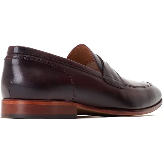 Base London Bruno Leather Men's Bordo Loafers - Image 2