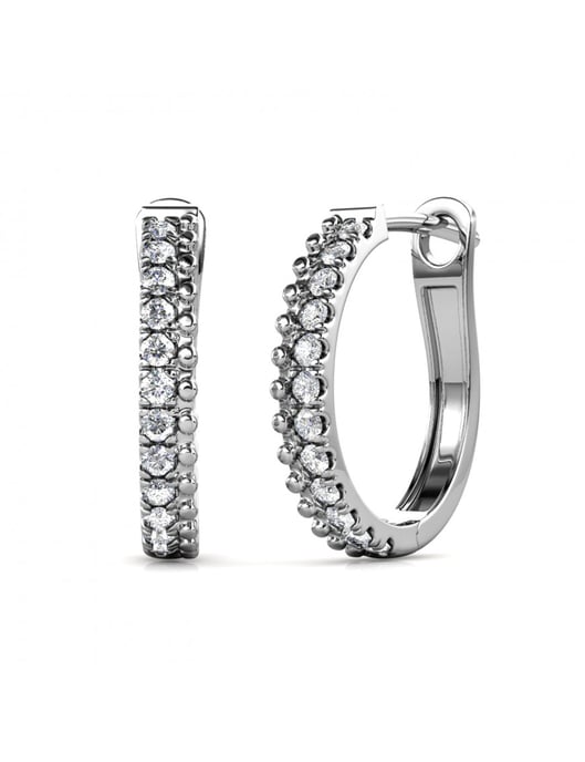 Pendientes Aleah - Plata y Cristal - Image 1