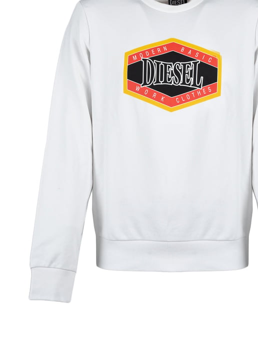 Diesel Sweatshirt Felpa Men's White