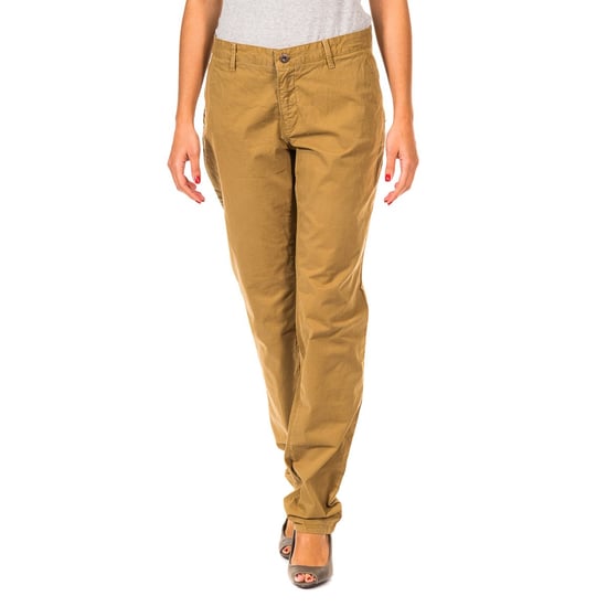 Long straight-cut trousers with hems 31693810 woman