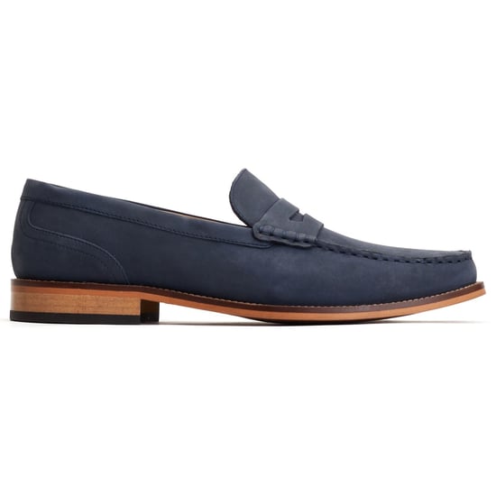 Base London Garfield Leather Men's Navy Loafers - Image 5