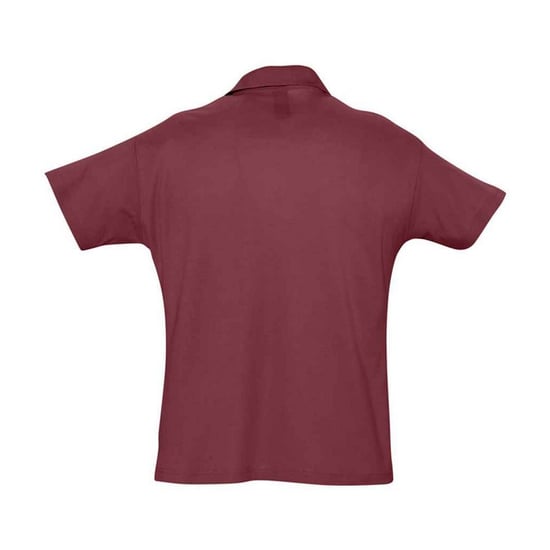 SOLS Mens Summer II Polo Shirt (Burgundy) - Image 2