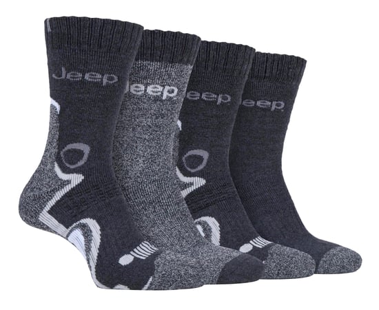 JEEP - 4 Pares de Calcetines de Lujo Anti Ampollas Acolchados para Hombre - Image 1