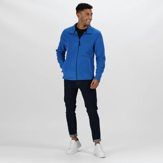 Regatta Mens Plain Micro Fleece Full Zip Jacket (Layer Lite) (Oxford Blue)