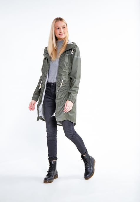 Schmuddelwedda raincoat women olive - Image 2