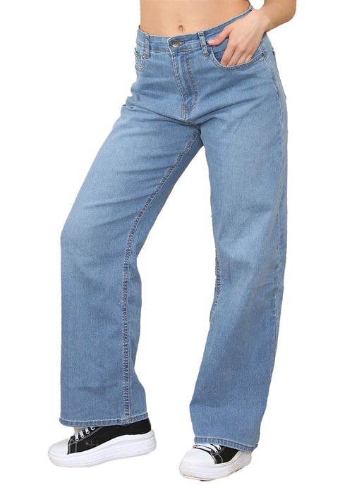 Enzo | Womens Wide Leg Jeans - Azul claro - Image 2
