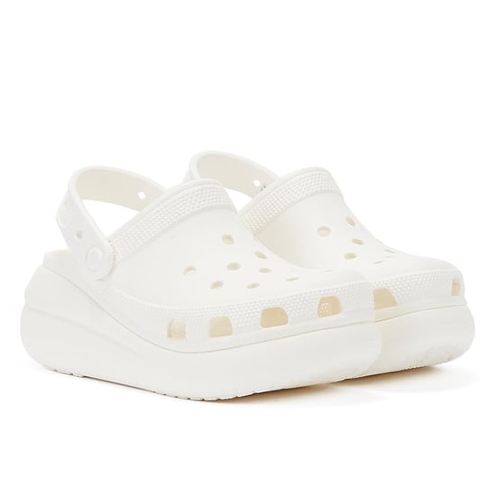 Crocs Classic Crush Clog Women's White Sandals - Image 1