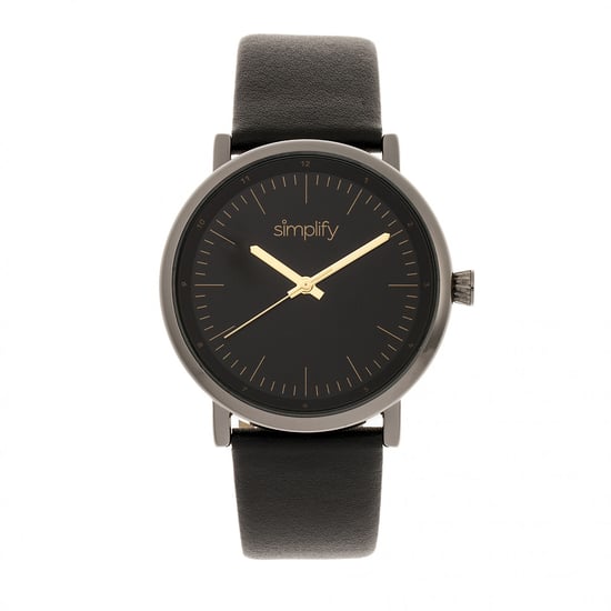 Simplify The 6200 Leather-Strap Watch