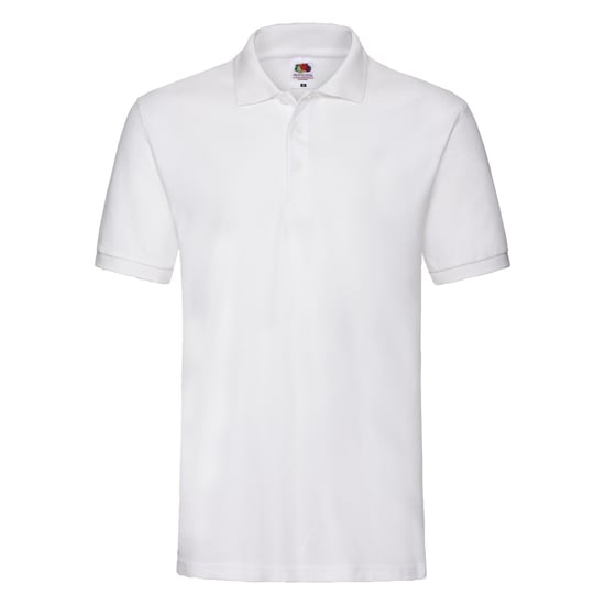 Fruit of the Loom Unisex Adult Premium Cotton Pique Polo Shirt (White) - Image 1