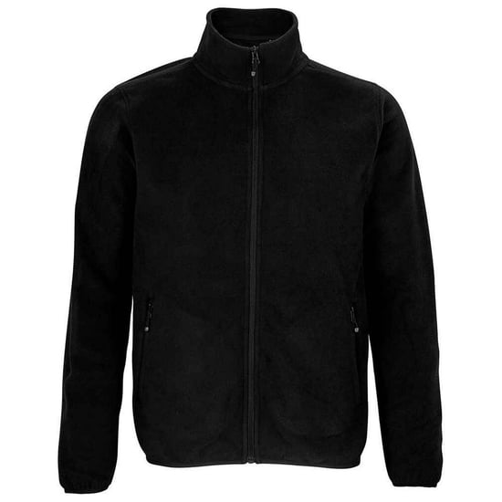 SOLS Mens Factor Zipped Fleece Jacket (Black) - Image 1