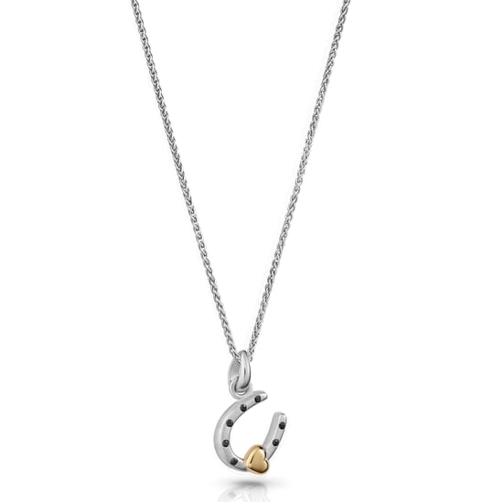 Orphelia 'Aurora' Women's 925 Sterling Silver Chain with Pendant - Silver/Gold ZH-7525 - Image 3