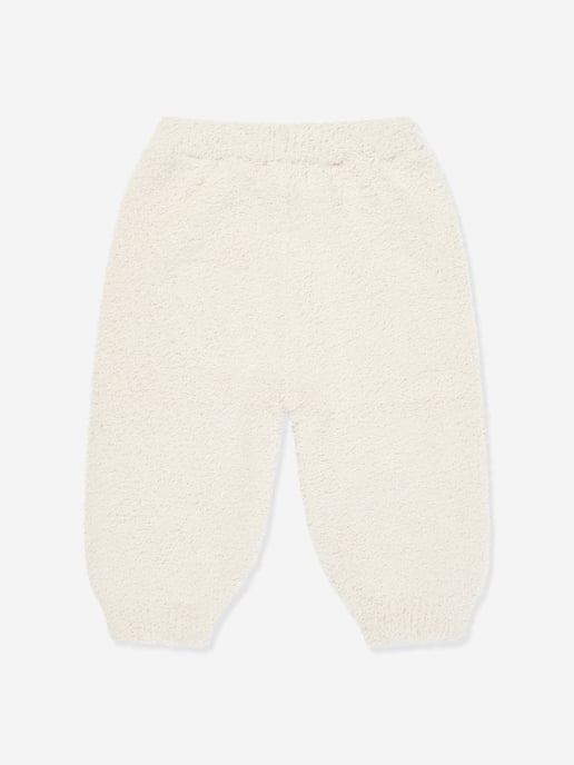 7AM Enfant Baby  Fuzzy Boxy Lounge Pants in Ivory