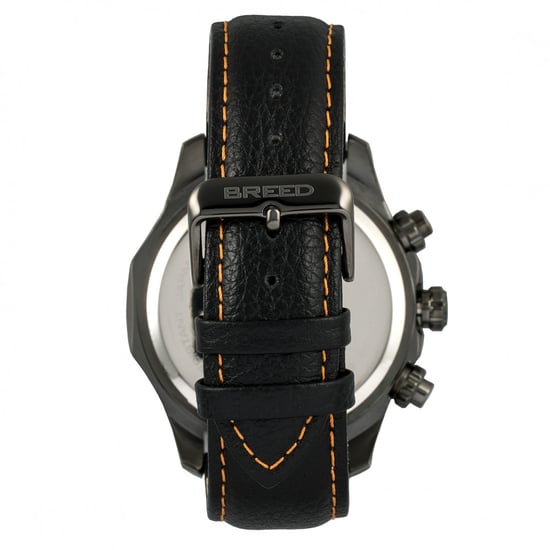 Breed Lacroix Chronograph Leather-Band Watch