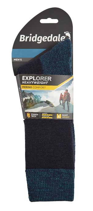 Bridgedale - Calcetines de lana merino para hombre - Azul marino - Image 2