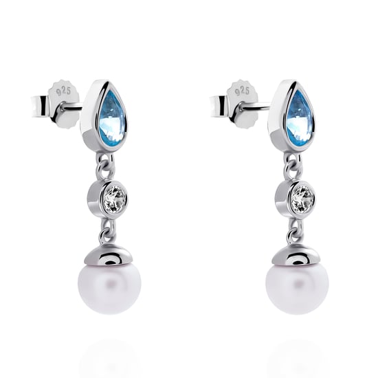 Orphelia 'Lylou' Women's 925 Sterling Silver Drop Earrings - Silver ZO-7498 - Image 4