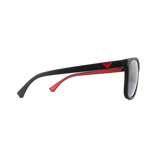 Emporio Armani Sunglasses 4129 50016G Matte Black Light Grey Mirror Black