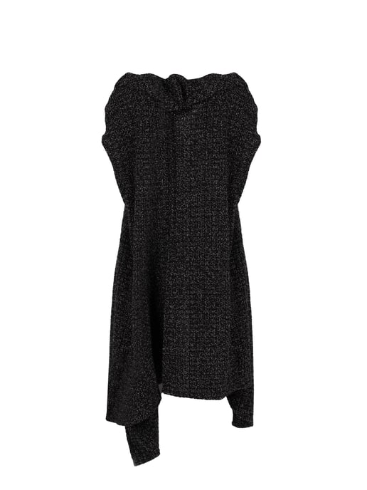 La Haine Inside Us Cardigan Asymmetric Woman's Black